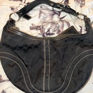 Coach Black Hobo Bag & Wallet